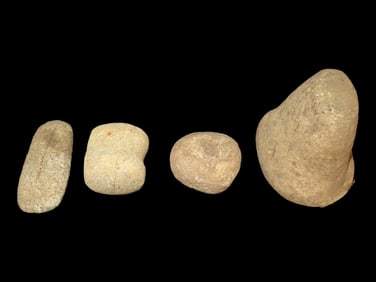 Group of Miscellaneous Hardstone Implements-i.e. Axes, Celts, Pestles, Gameballs, Mauls,