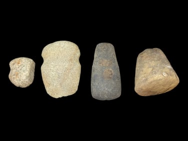 Group of Miscellaneous Hardstone Implements-i.e. Axes, Celts, Pestles, Gameballs, Mauls,
