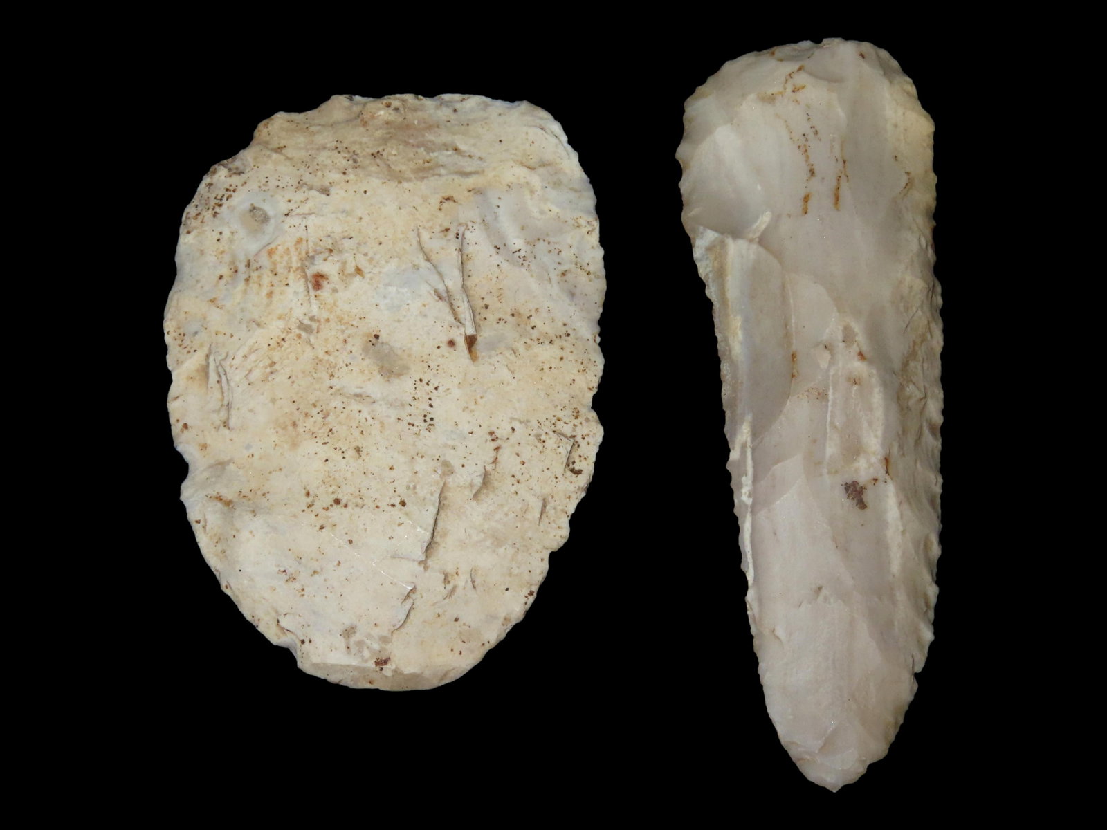 Lot of Miscellaneous Flint -i.e.-Blades, Common Arrowheads, Scrapers, Bird Points, and/or (1 of 4)