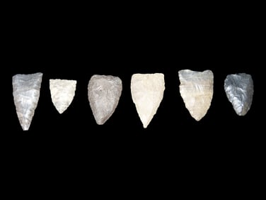 Lot of Miscellaneous Flint -i.e.-Blades, Common Arrowheads, Bird Points, and/or Gouges/Adzes