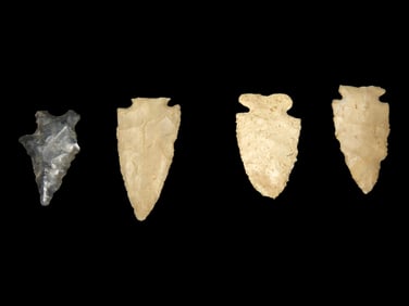 Lot of Miscellaneous Flint -i.e.-Blades, Common Arrowheads, Bird Points, and/or Gouges/Adzes