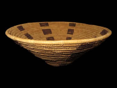 12" x 5" Vintage Woven Pima Basket
