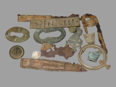 Collection of Excavated Civil War Relics in Ryker Case