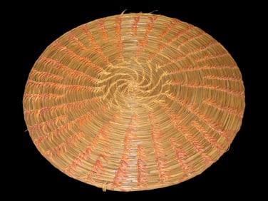 9" Woven Pine Needle Tray or Mat