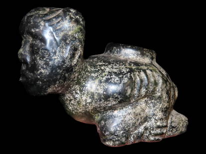 5 1/2" Han Dynasty Bound Human Pipe: 5 1/2" Han Dynasty Bound Human Pipe