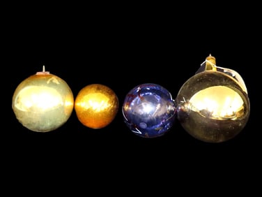 Vintage "Witch Ball's"- Hollow Mercury Glass Sphere's made to warn of witches, the pre-cursor
