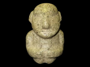 4 1/2" Pre-Columbian Nephrite Jade Figure