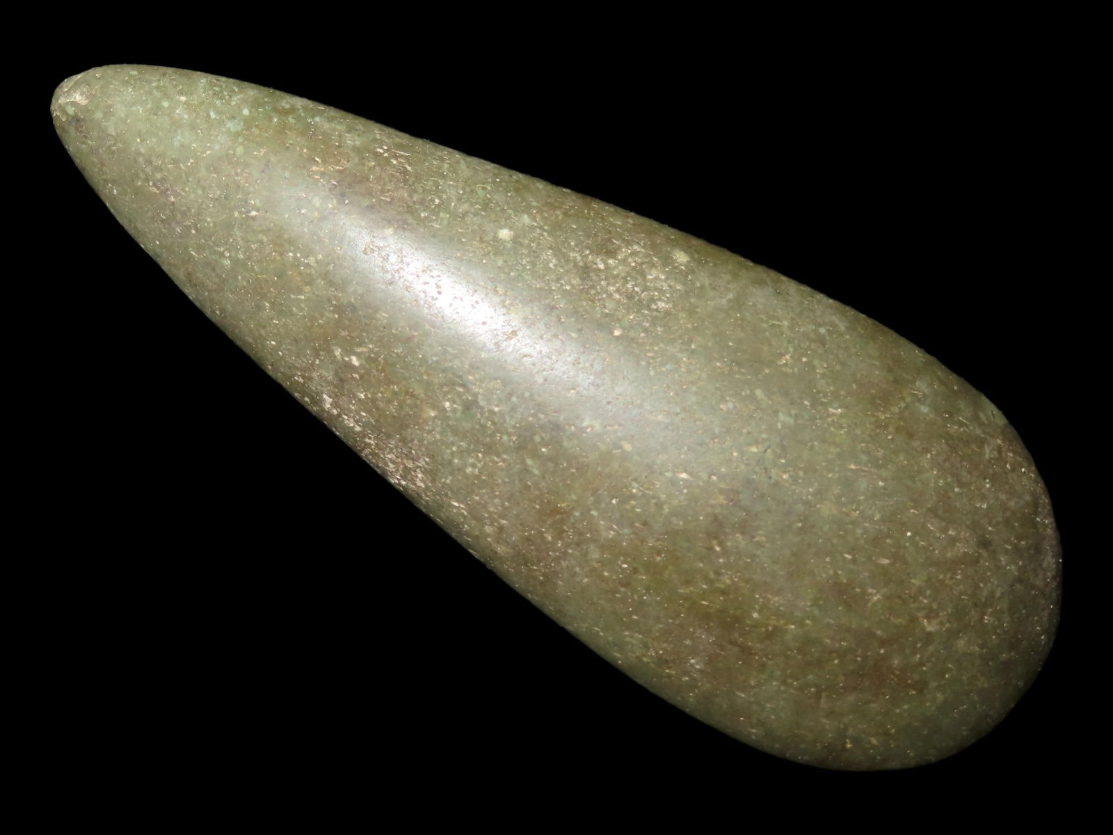 7 3/16" Jade/Nephrite Olmec Celt, Tabasco, South America (1 of 7)