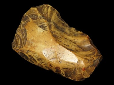 4 1/2" Acheulean Hand Axe, Super Patination and Polish, found in Central Europe