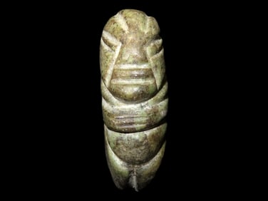 2 3/16" Nephrite/Jade Olmec Figure, Central America