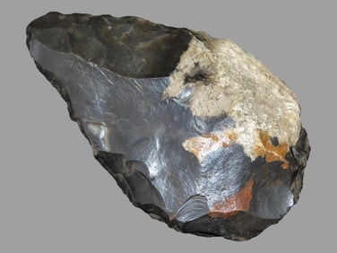 4 3/8" Acheulean hand Axe, found near Cagny, France
