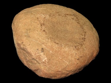 3 5/8" Sandstone Nutting Stone, Illinois