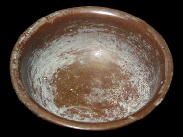1 3/4" Antique Mongolian Tibetan Buddhist Brass Offering Bowl