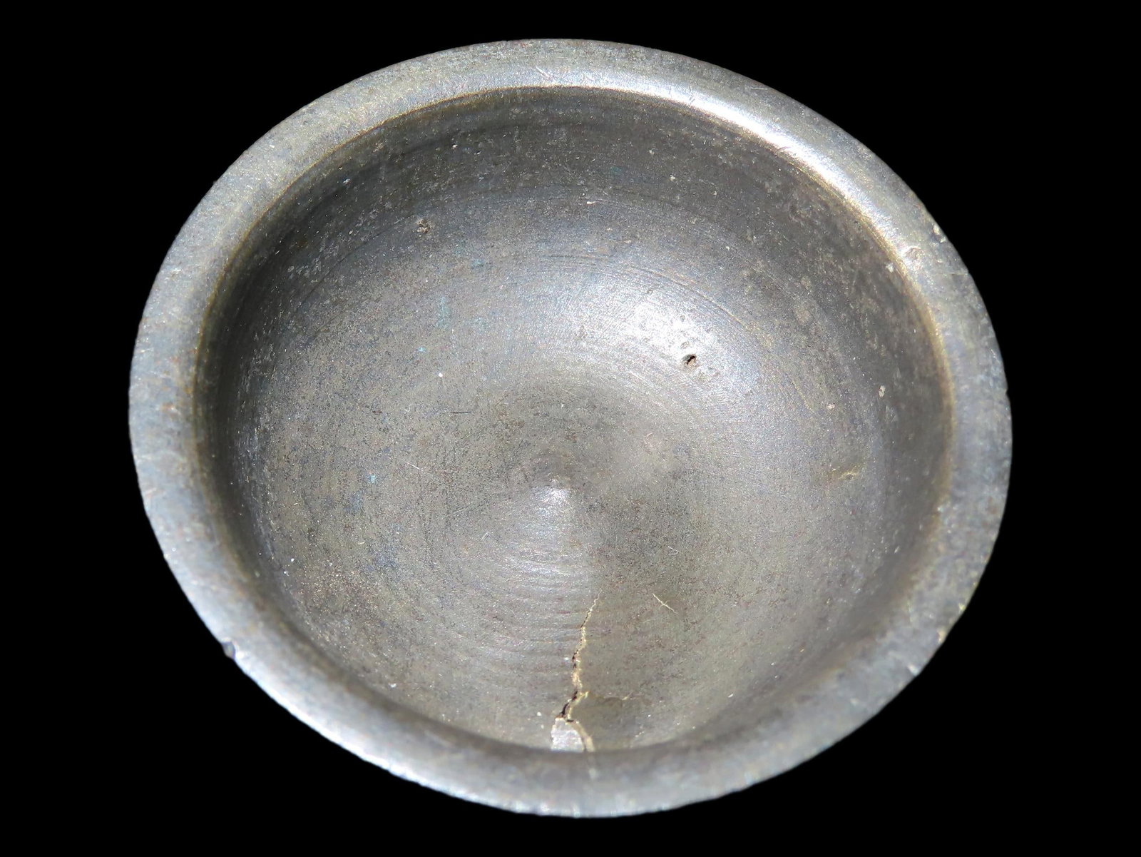1 3/4" Antique Mongolian Tibetan Buddhist Brass Offering Bowl (1 of 7)