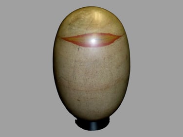 10 1/4"  Shiva Lingam Stone, Narmada River, India