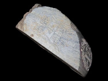 5 3/4" Carved and Signed Stone Carving