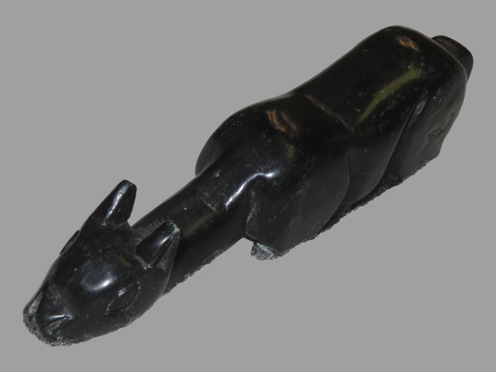 6 1/2" Jade Llama Effigy Talisman, Peru (1 of 9)