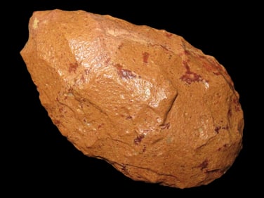 4 3/4" Acheulean Hand Axe, found in Libya, from a Private Collection in Delaware, purchased at