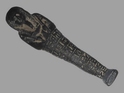 3 1/4" Late Kingdom Authentic Egyptian Ushabti: 3 1/4" Late Kingdom Authentic Egyptian Ushabti