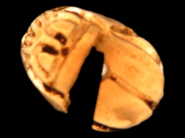 3/4" Rare Egyptian Clear Quartz Scarab
