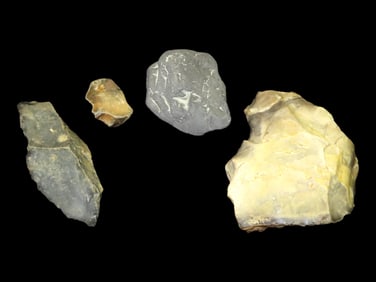 Hand Axe and Fractured Stone from Overseas