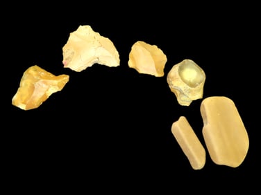 Hand Axe and Fractured Stone from Overseas