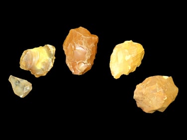 Hand Axe Fractured Stone from Tran France