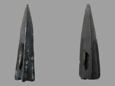 Set of 2 Ancient Scythian Bronze Points, 7th-3rd Century BCE, COA Lost Civilizations