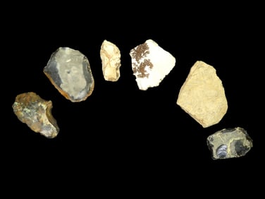 Acheulian Trihedral Hand Axe and Flint, 200,000 Years Old, Kent, Europe