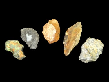 Early Man Hand Axe and Flint Tools, 300,000 Years Old