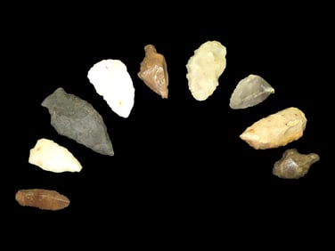 Early Man Hand Axe and Flint Tools, 200,000-350,000 Years Old, England