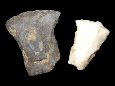 Grouping of 2 Arrowheads found in Arkansas