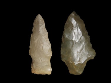 Lot of Adena and Square Stem, found in Wabash Co., Illinois by Russell Flener