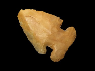 2 3/8" E-Notch Thebes, found in Wabash Co., Illinois by Russell Flener