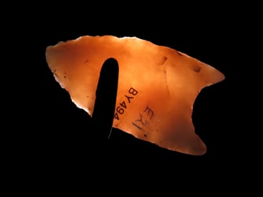 1 3/4" Folsom, Dickey COA, Found by Eugene Jones, Keokuk, Iowa