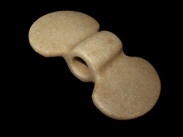 4 3/16" Quartz Butterfly Bannerstone, Motley COA, Found 1959 near Chance Town Bridge in Adair Co.,