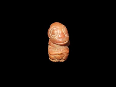 15/16" Pre-Columbian Effigy Pendant, Motley COA, South America