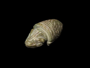 3/4" Pre-Columbian Effigy Pendant, Motley COA, South America