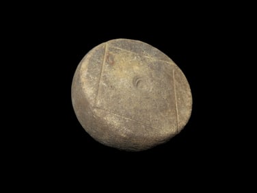 1 9/16" Round Fort Ancient Discoidal, Motley COA, South America