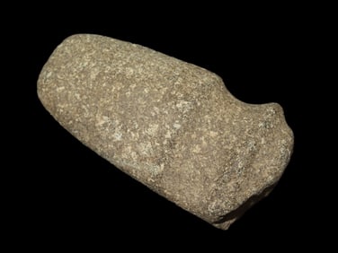 5 5/8" Green & White Speckled Granite Double Groove Axe, Van Buren County Iowa