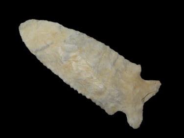 3 11/16" Creek Stained Burlington Chert Stillwell, Keele COA