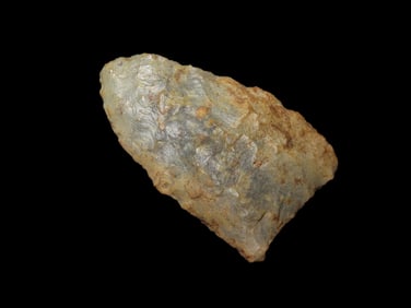 1 3/4" River Stained Chert Fluted Clovis, Southern Alabama