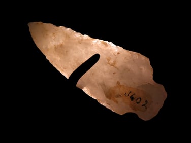 3 1/4" Crystal Quartz Halifax Point, EX Walt McIntire, Randolph County NC