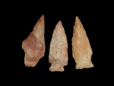 Group of 3 Arrowheads