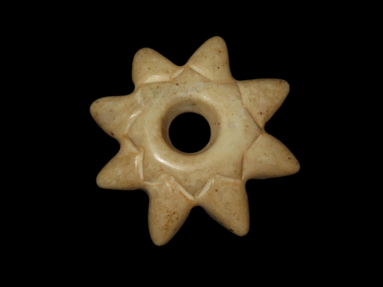 2 3/16" x 5/8" Pre-Columbian Stone Mace Head, Nice Polish, No Cracks or Defects, Great Design, Ex (1 of 6)