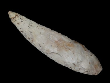5 1/4" Archaic Knife - Preform,Dickey COA, found in LaSalle Co., Illinois