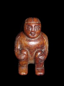 Jade Effigy Pendant, Song Man, Handmade, Chinese