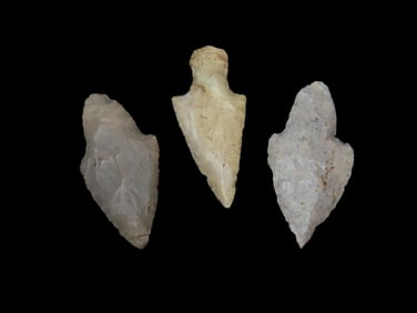 Group of 3 Arrowheads