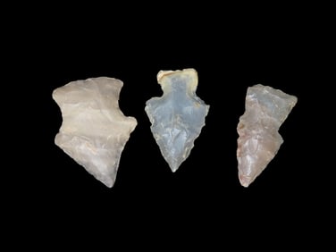 Group of 3 Arrowheads