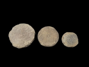 Lot of 3 Pottery Discs